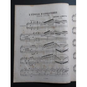 LAMOTTE Antony L'Étoile d'Angleterre Piano ca1875