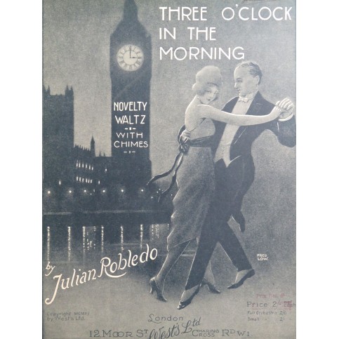 ROBLEDO Julian Three O'clock in The Morning Piano 1920