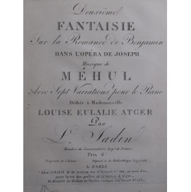 JADIN Louis Fantaisie No 2...