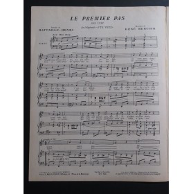 MERCIER René Le Premier Pas Chant Piano 1923