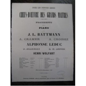 BATTMANN J. L. La Dilettante d'Avignon Piano ca1860