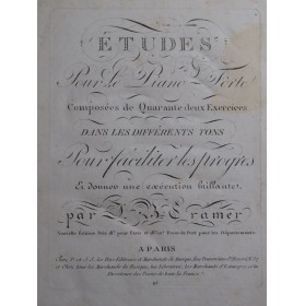 CRAMER J. B. Études 42...