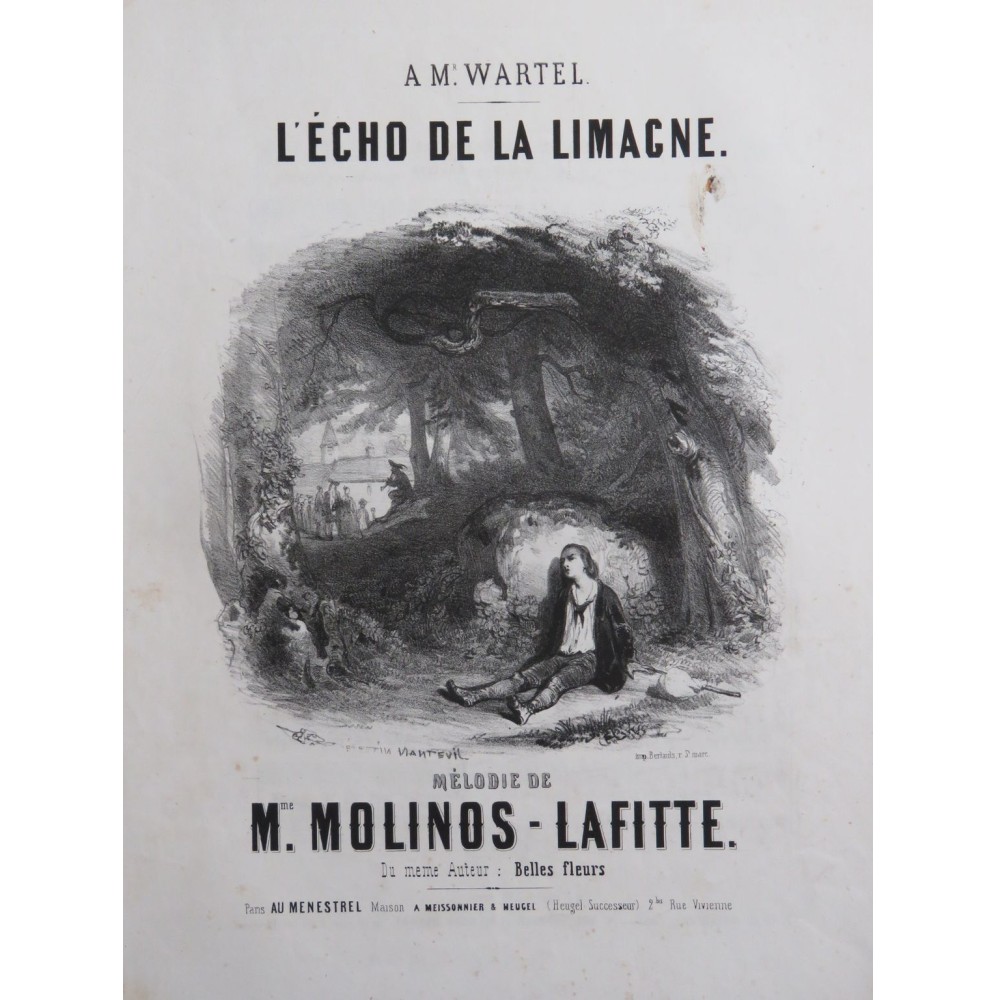 MOLINOS-LAFITTE L'Écho de la Limagne Chant Piano ca1845