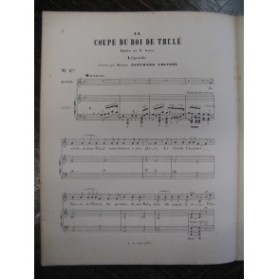 DIAZ Eugène La Coupe No 5 Chant Piano 1885