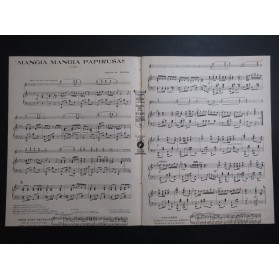 DE BASSI Arturo Mangia Mangia Papirusa !! Tango Piano 1922