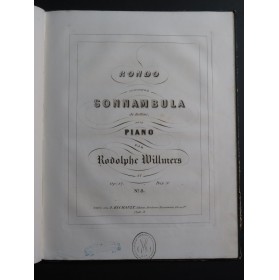 WILLMERS Rudolf Pièces op 17 pour Piano ca1850