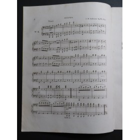 KALLIWODA J. W. Les Nouveaux Papillons op 39 No 2 Piano 4 mains ca1835