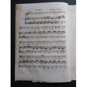 MOZIN Benoît François Recueil No 2 Signature Chant Piano XVIIIe