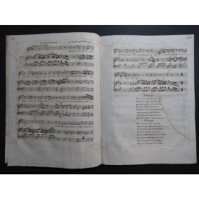 MOZIN Benoît François Recueil No 2 Signature Chant Piano XVIIIe