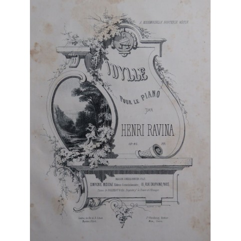 RAVINA Henri Idylle op 46 Piano 1840