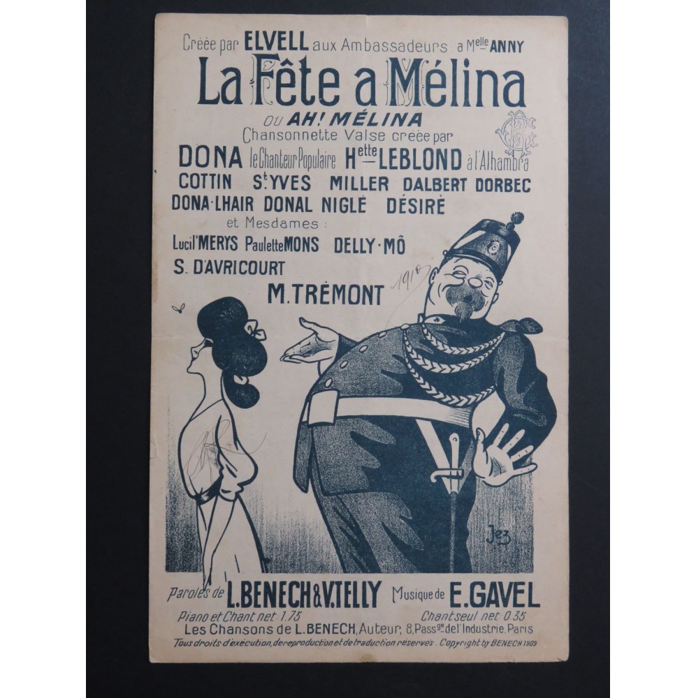 Ah ! Melina Eug. Gavel Chant