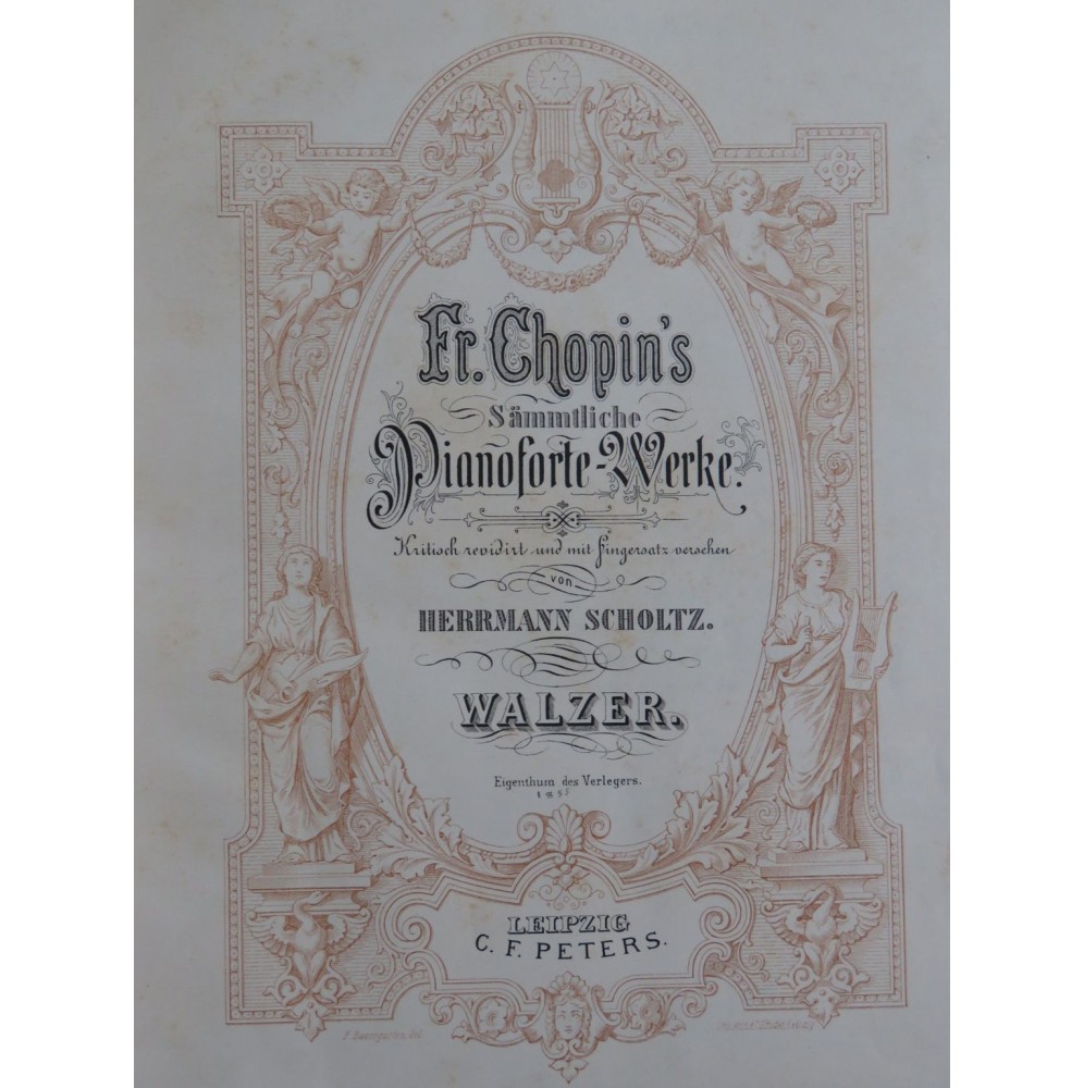 CHOPIN Frédéric Walzer 8 Valses Piano XIXe