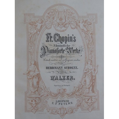 CHOPIN Frédéric Walzer 8 Valses Piano XIXe