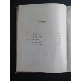 CHOPIN Frédéric Walzer 8 Valses Piano XIXe