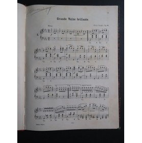 CHOPIN Frédéric Walzer 8 Valses Piano XIXe