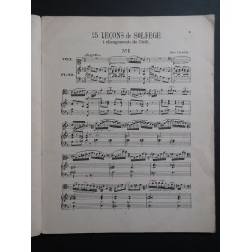 CONRARDY Jules 25 Leçons de Solfège