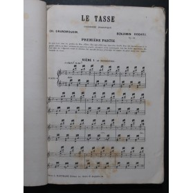 GODARD Benjamin Le Tasse Opéra Chant Piano 1878