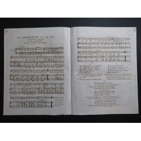 LHUILLIER Edmond La Gouvernante et sa Pie Chant Piano ca1830