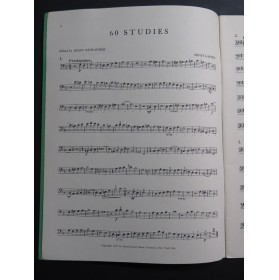GAETKE Ernst 60 Studies Études Trombone 1957