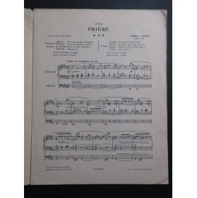 JONGEN Joseph Prière op 37 No 3 Orgue 1911