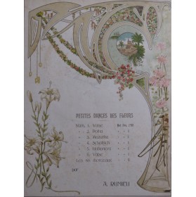 ROMIEU A. Petites Danses des Fleurs No 4 Schottisch Piano