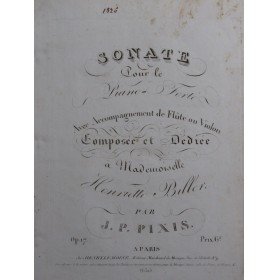 PIXIS J. P. Sonate op 17...