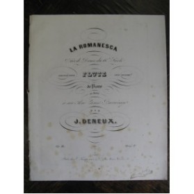 DENEUX J. La Romanesca Flute Piano 1846