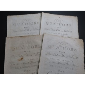 BEETHOVEN Trois Quatuors op 18 Livraison 1 Violon Alto Violoncelle ca1804