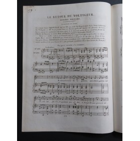 PLANTADE Charles Le Retour du Voltigeur Chant Piano ca1830