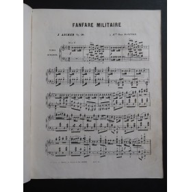 ASCHER Joseph Fanfare Militaire op 40 Piano ca1855