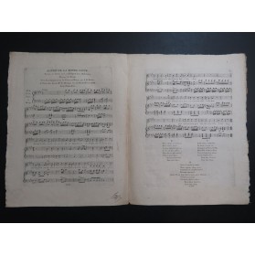 BRUNI Ronde de la Bonne Soeur Chant Piano ou Harpe ca1800