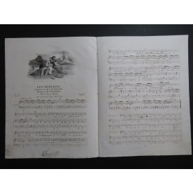 MALIBRAN Marie Les Refrains Chant Piano ca1830