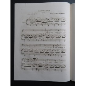 BARRAULT Émile Première Fleur Chant Piano ca1830