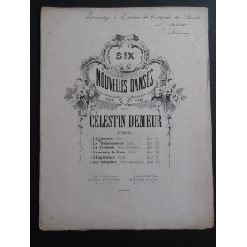 DEMEUR Célestin L'Eglantine op 66 Dédicace Piano ca1868