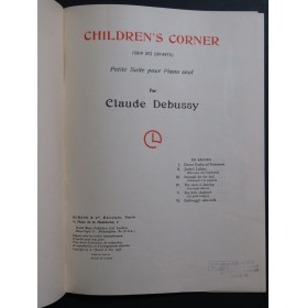 DEBUSSY Claude Children's Corner 6 Pièces Piano 1950