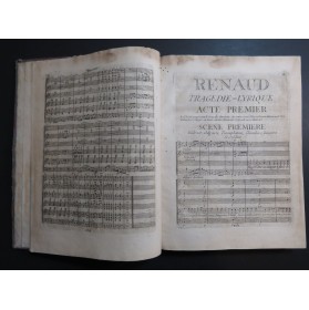 SACCHINI Antonio Renaud Opéra Chant Orchestre 1783