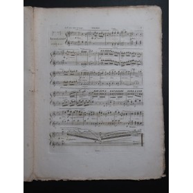 HERZ Henri Variations sur Au clair de la Lune op 4 Piano 4 mains ca1820