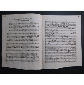 Rondeau Pastoral Chant Piano XVIIIe