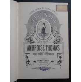 THOMAS Ambroise Mignon Opéra français allemand Chant Piano 1868
