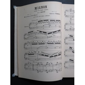 THOMAS Ambroise Mignon Opéra français allemand Chant Piano 1868