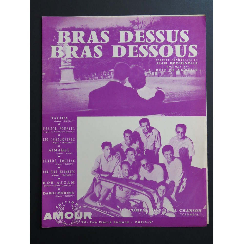 Bras dessus, bras dessous Pete de Angelis Chant Piano 1960