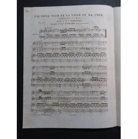 ANDRADE Auguste J'ai voulu voir et la ville et la cour Chant Piano ca1830