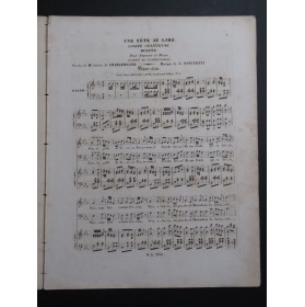 DONIZETTI G. Une Fête au Lido Chant Piano ca1840