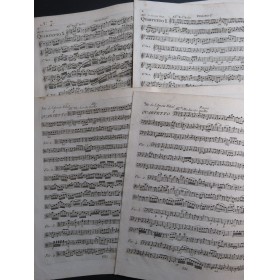 VIOTTI J. B. Six Quatuors d'Airs Variés 1ère Partie Violon Alto Basse ca1796