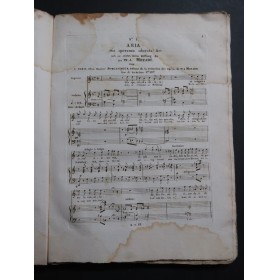 MOZART W. A. Raccolta Arie Quartetto Ricitativi Chant Piano ca1824