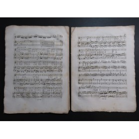 MOZART W. A. Raccolta Arie Quartetto Ricitativi Chant Piano ca1824