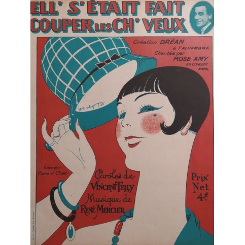 MERCIER René Ell' s'était fait couper les ch'veux Piano 1924