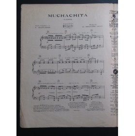 DELFINO Enrique Muchachita Tango Chant Piano 1928