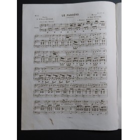 HENRION Paul Le Pandéro Chant Piano 1849