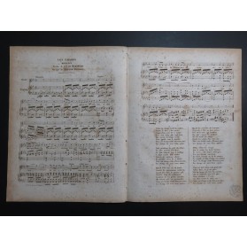 BERLIOZ Hector Les Champs Romance Chant Piano ca1833